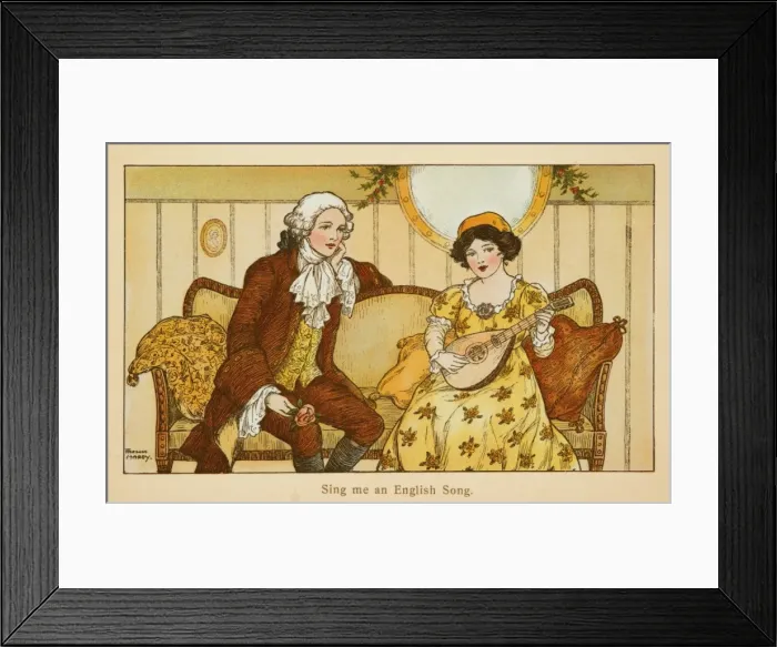 Framed Print : Sing me an English Song by Florence Hardy Framed Print : Sing me an English Song by Florence Hardy