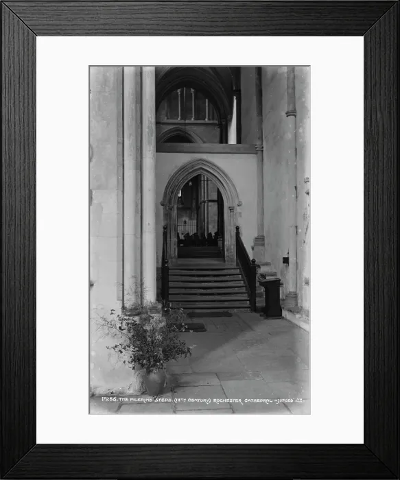 Framed Print : The Pilgrim's Steps at Rochester Cathedral