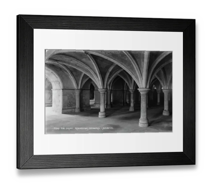 Framed Print : The Crypt of Rochester Cathedral