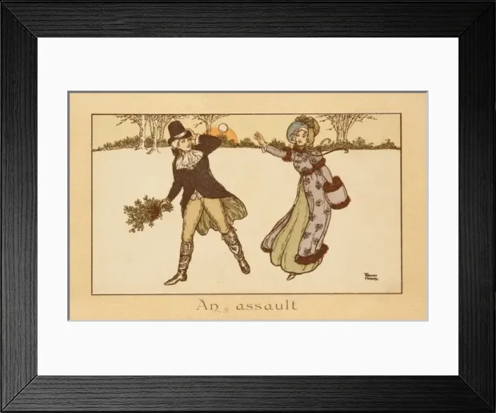 Framed Print : An Assault by Florence Hardy Framed Print : An Assault by Florence Hardy