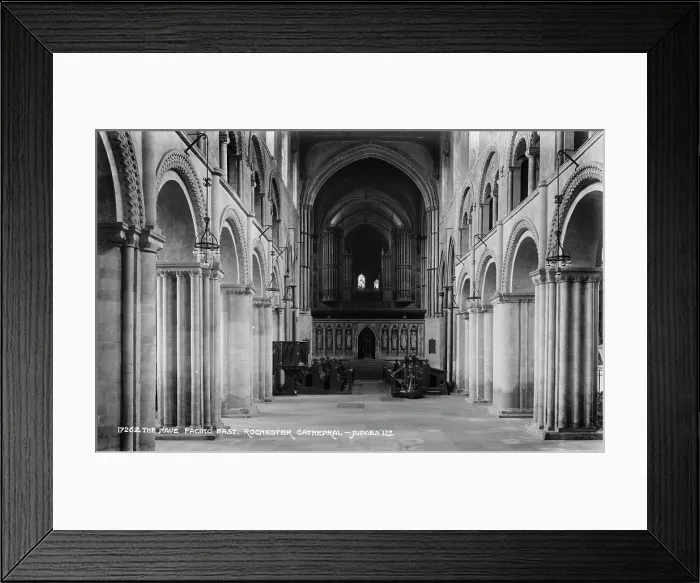 Framed Print : The Nave Facing East, Rochester Cathedral Framed Print : The Nave Facing East, Rochester Cathedral