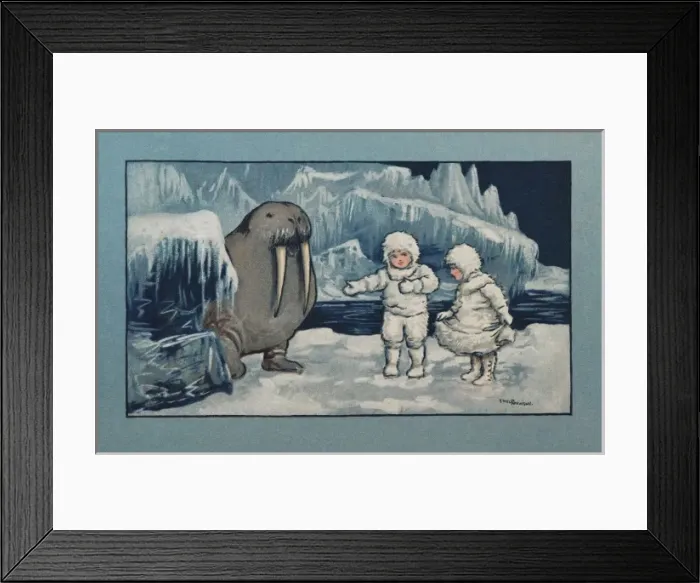 Framed Print : Walrus and children Framed Print : Walrus and children