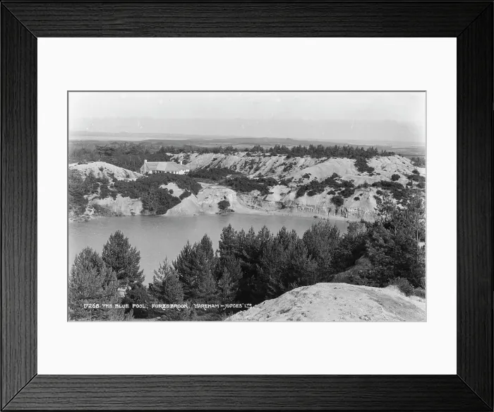 Framed Print : The Blue Pool, Furzebrook