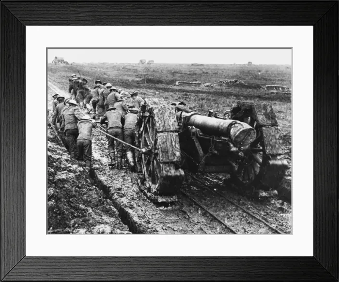 Framed Print : Howitzer in the mud Framed Print : Howitzer in the mud