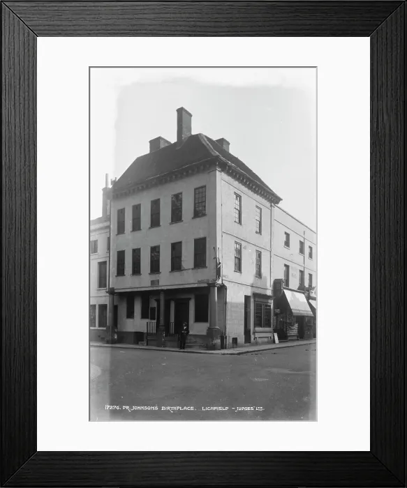 Framed Print : Dr. Johnson's Birthplace