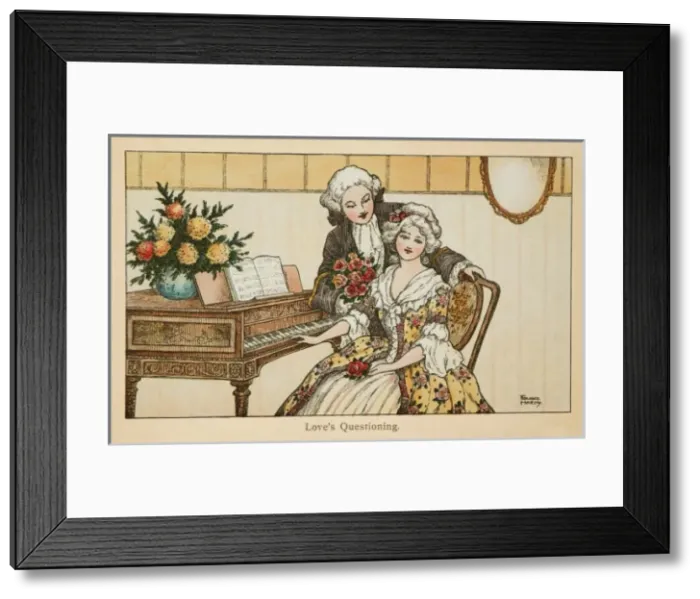 Framed Print : Loves Questioning by Florence Hardy Framed Print : Loves Questioning by Florence Hardy