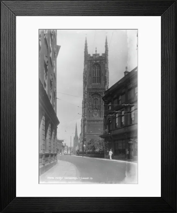Framed Print : Derby Cathedral on Judges Street Framed Print : Derby Cathedral on Judges Street