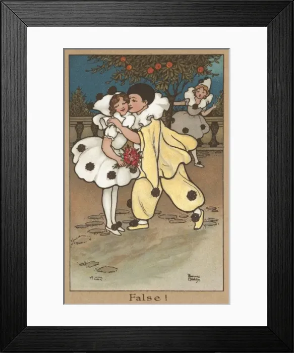 Framed Print : False! by Florence Hardy Framed Print : False! by Florence Hardy