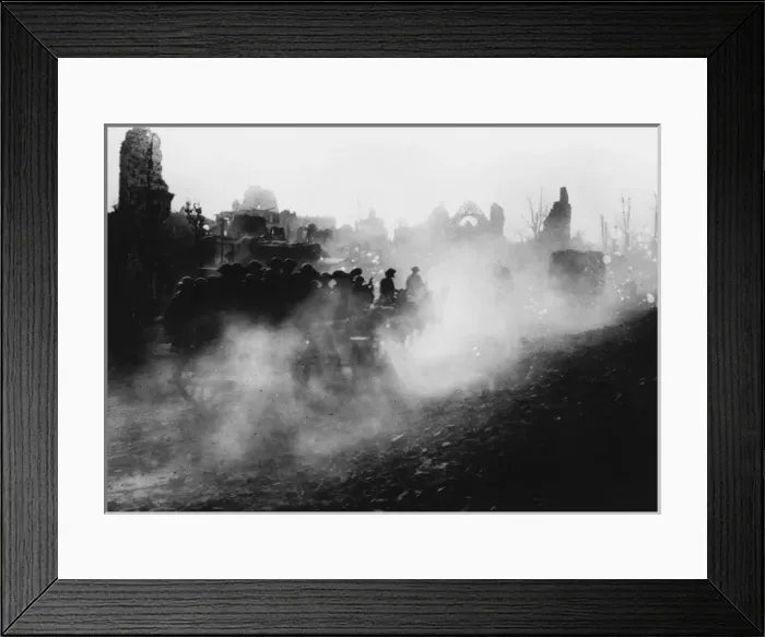 Framed Print : BEF arriving in Ypres Framed Print : BEF arriving in Ypres