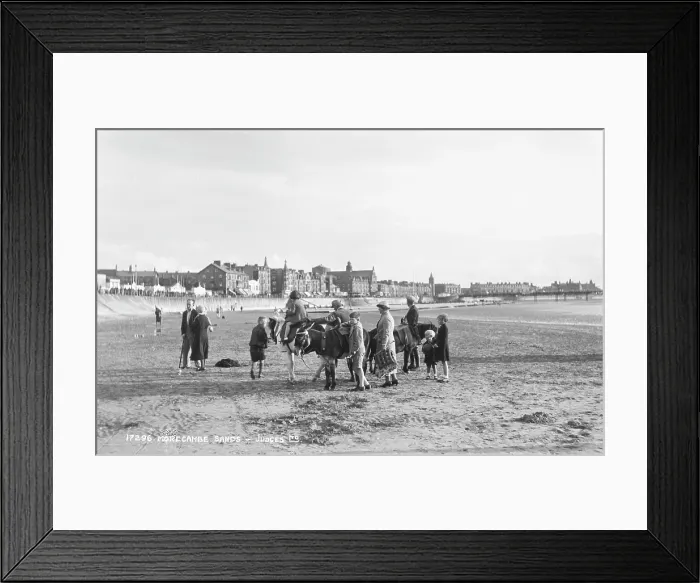 Framed Print : Children Enjoying a Day at Morecambe Sands Framed Print : Children Enjoying a Day at Morecambe Sands
