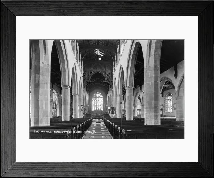 Framed Print : The Nave of Kendal Parish Church Framed Print : The Nave of Kendal Parish Church