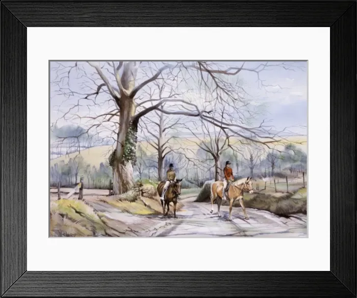 Framed Print : Riding in the English countryside Framed Print : Riding in the English countryside