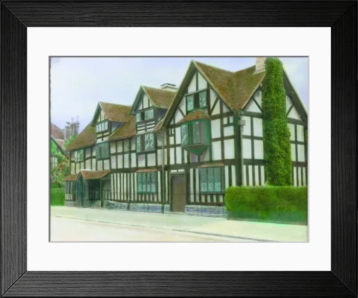 Framed Print : Shakespeares birthplace, Stratford upon Avon Framed Print : Shakespeares birthplace, Stratford upon Avon