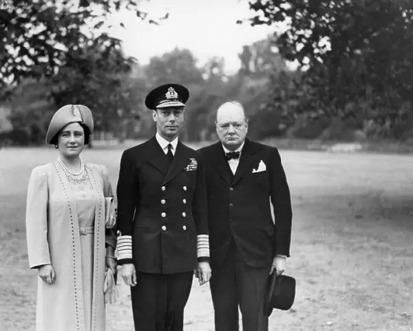 King George VI and Winston Churchill, 1940