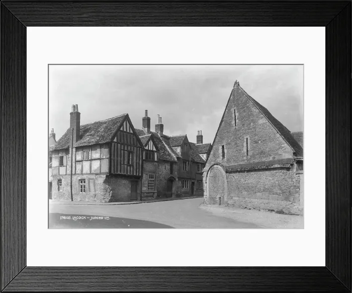 Framed Print : Historic Buildings in Lacock Framed Print : Historic Buildings in Lacock