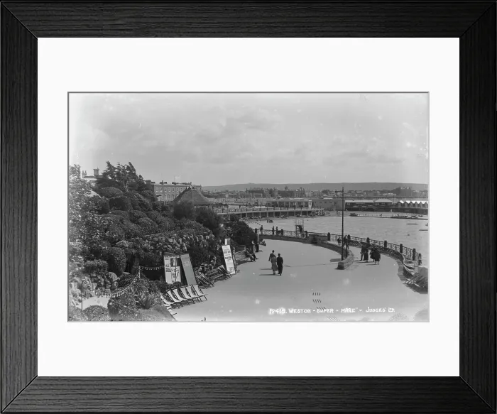 Framed Print : Seaside Promenade at Weston-super-Mare Framed Print : Seaside Promenade at Weston-super-Mare