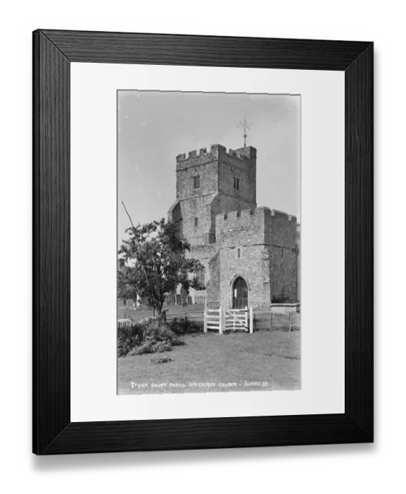 Framed Print : South Porch of Nychurch Church Framed Print : South Porch of Nychurch Church