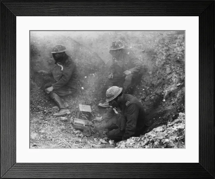 Framed Print : British Army Signallers 1916 Framed Print : British Army Signallers 1916