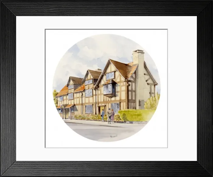 Framed Print : Shakespeares Birthplace - Stratford-upon-Avon Framed Print : Shakespeares Birthplace - Stratford-upon-Avon