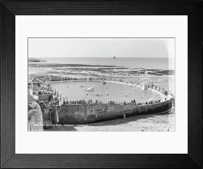 Framed Print : The Bathing Pool, Margate Framed Print : The Bathing Pool, Margate