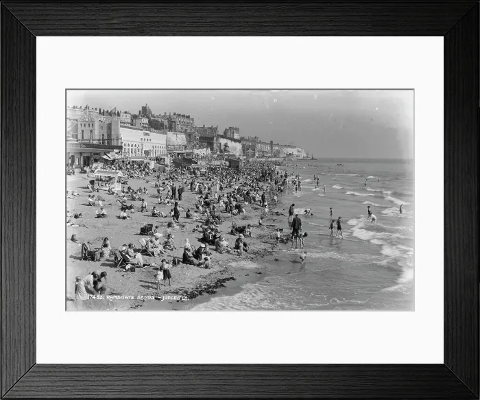Framed Print : Busy Day at Ramsgate Sands