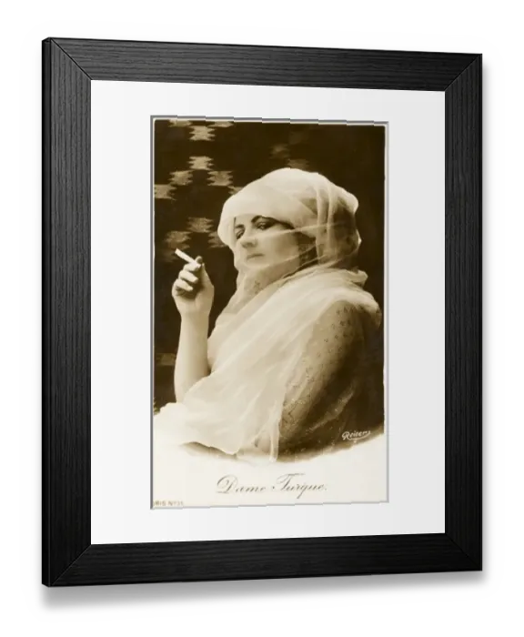 Framed Print : A Seductive Turkish Beauty smoking Framed Print : A Seductive Turkish Beauty smoking