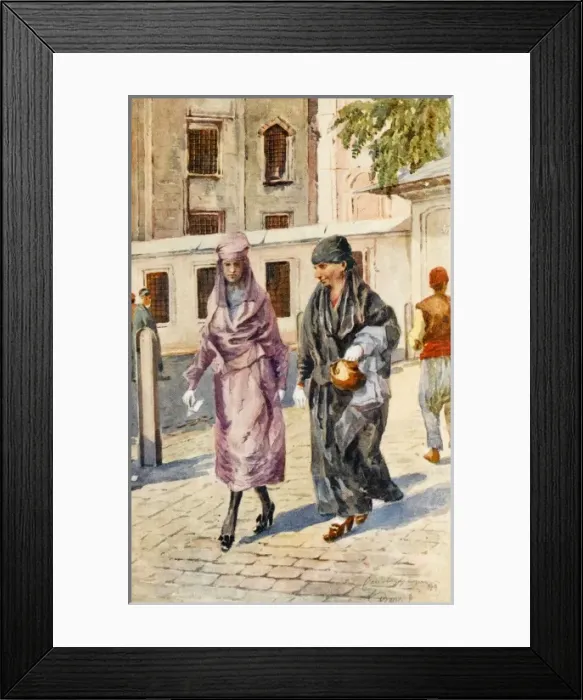 Framed Print : Mother and Daughter in Istanbul Framed Print : Mother and Daughter in Istanbul