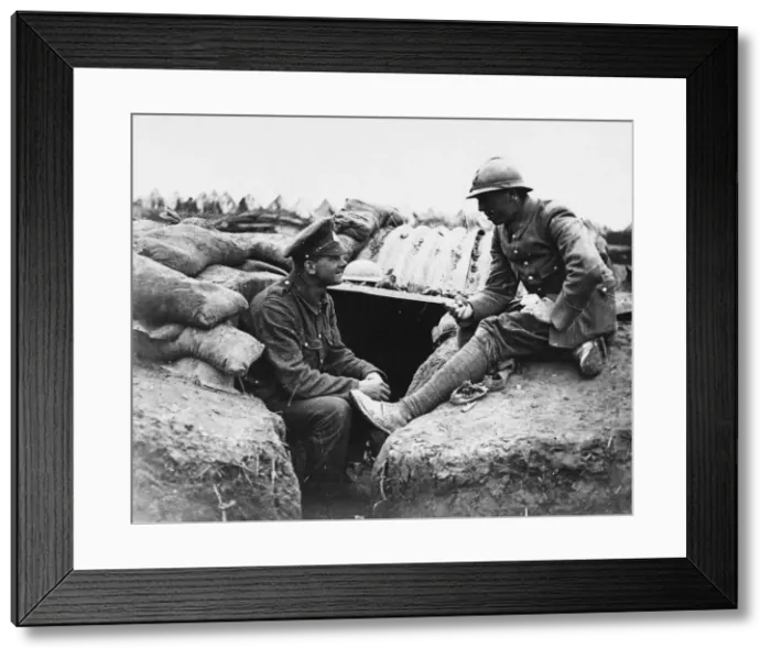 Framed Print : Allied soldiers 1916 Framed Print : Allied soldiers 1916