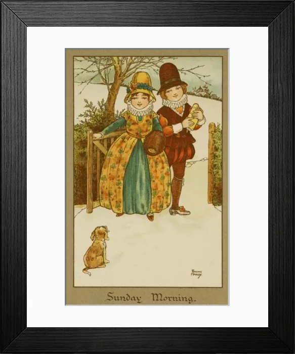 Framed Print : Sunday Morning by Florence Hardy Framed Print : Sunday Morning by Florence Hardy