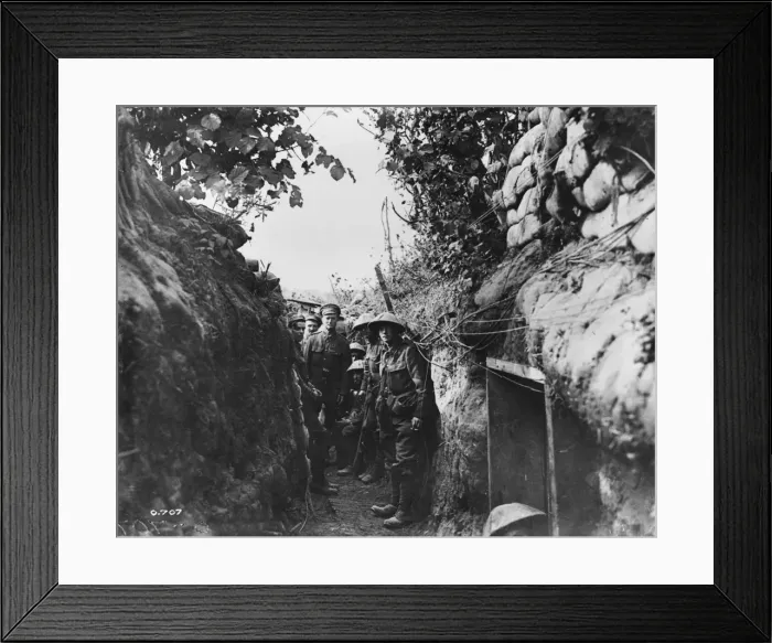 Framed Print : World War I trench Framed Print : World War I trench