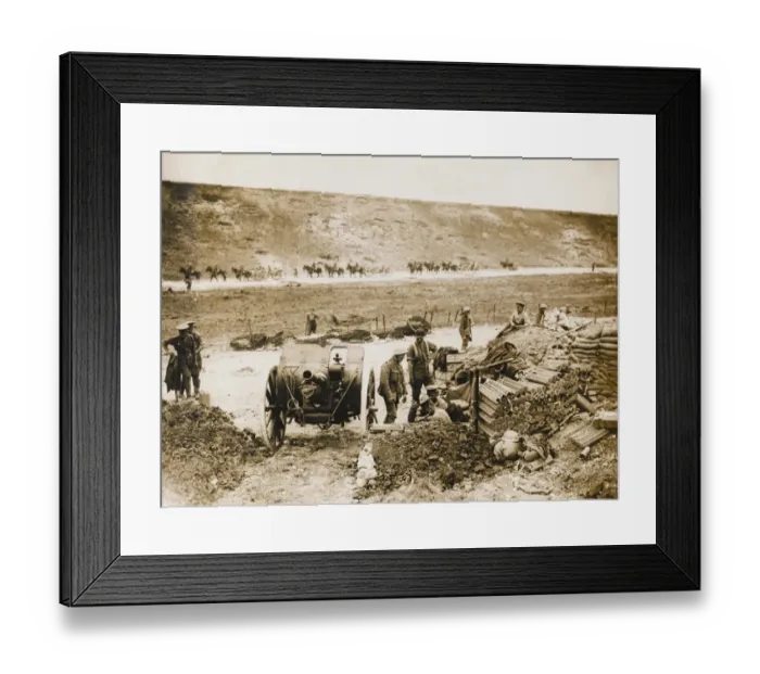Framed Print : German position taken Framed Print : German position taken