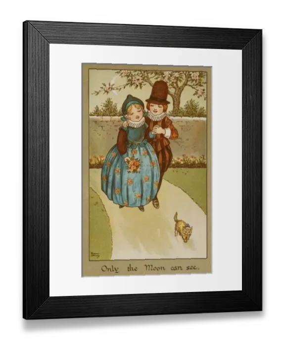 Framed Print : Only the Moon Can See by Florence Hardy Framed Print : Only the Moon Can See by Florence Hardy