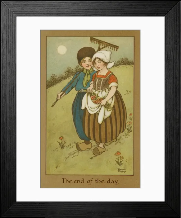 Framed Print : The end of the day by Florence Hardy Framed Print : The end of the day by Florence Hardy