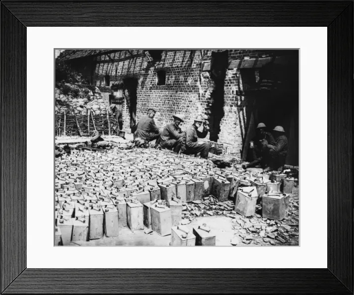 Framed Print : Petrol can dump Framed Print : Petrol can dump