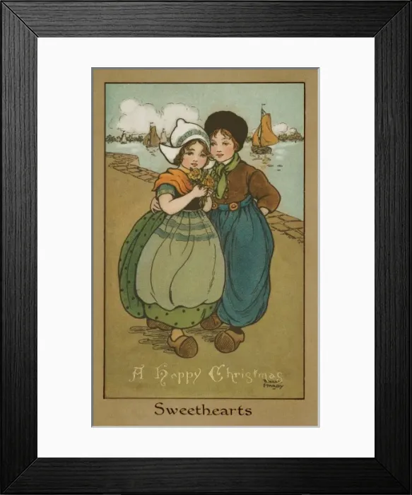 Framed Print : Sweethearts by Florence Hardy Framed Print : Sweethearts by Florence Hardy