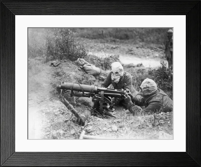 Framed Print : Machine gunners 1916 Framed Print : Machine gunners 1916
