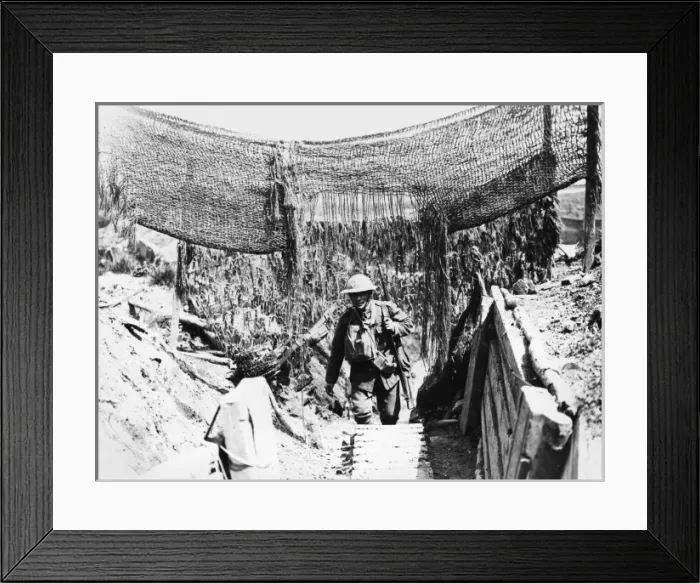 Framed Print : Communication trench Framed Print : Communication trench