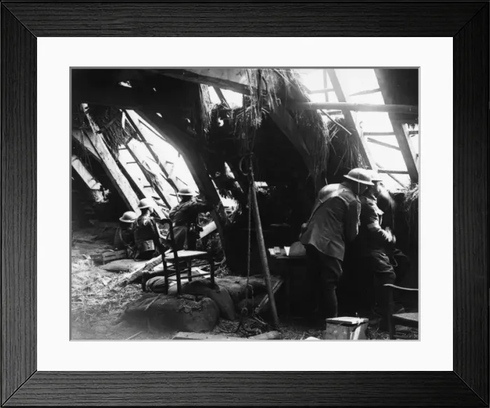 Framed Print : British artillery observation post Framed Print : British artillery observation post