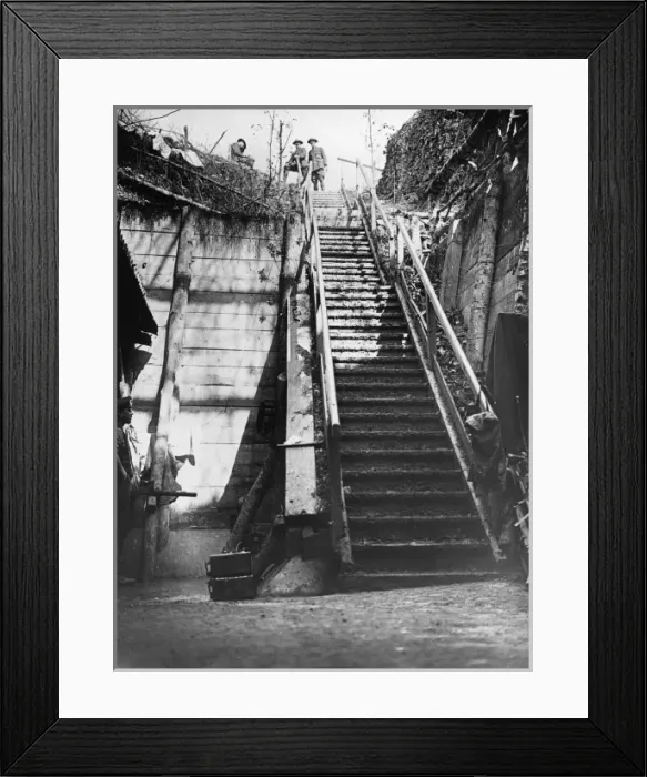 Framed Print : Captured German dugout, Battle of Albert Framed Print : Captured German dugout, Battle of Albert