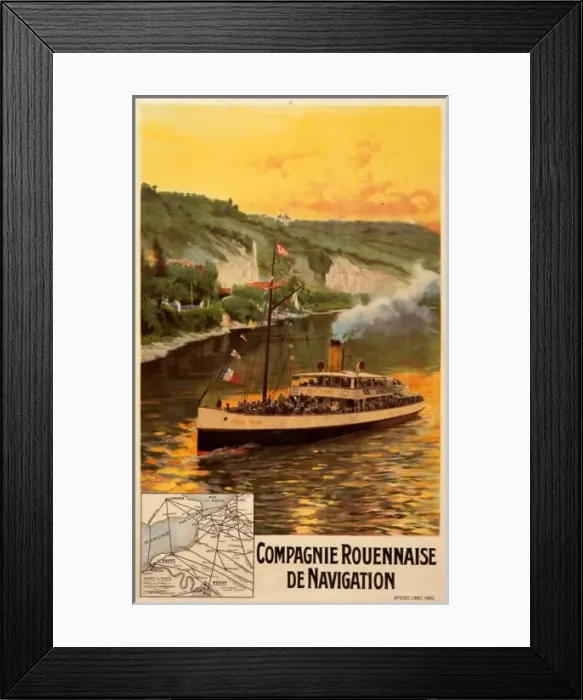 Framed Print : Compagnie Rouennaise de Navigation Framed Print : Compagnie Rouennaise de Navigation