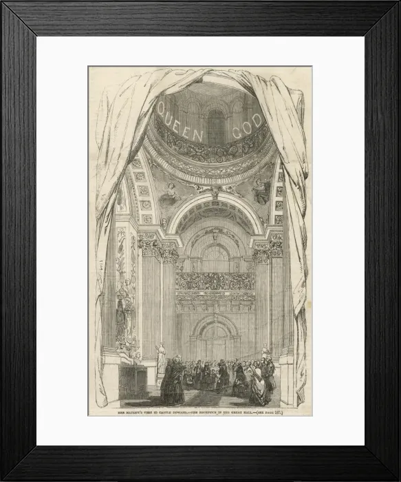 Framed Print : Queen Victoria visits Castle Howard Framed Print : Queen Victoria visits Castle Howard