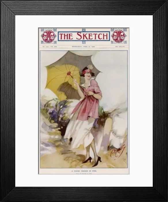 Framed Print : A Young Person in Pink by Pizer Framed Print : A Young Person in Pink by Pizer
