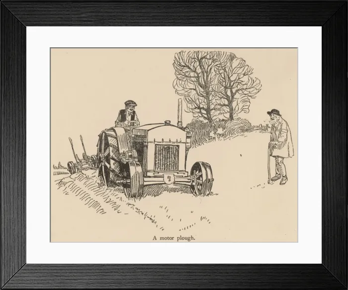 Framed Print : A motor plough Framed Print : A motor plough