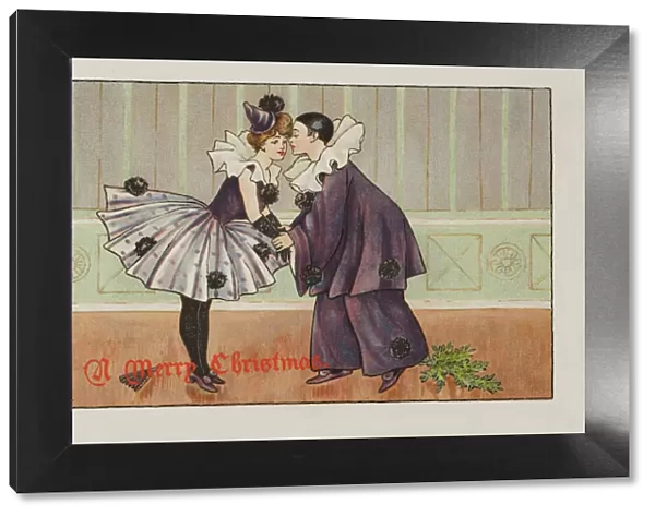 Pierrot and Pierrette at Christmas by Florence Hardy