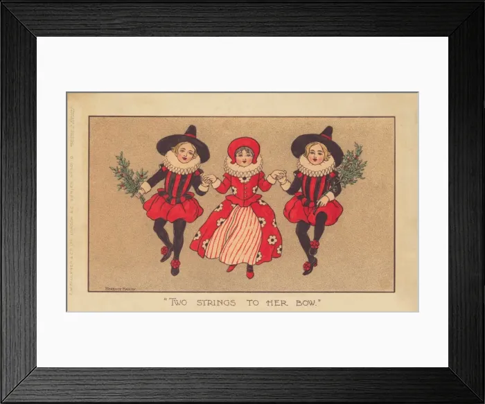 Framed Print : Two Strings to her Bow by Florence Hardy Framed Print : Two Strings to her Bow by Florence Hardy