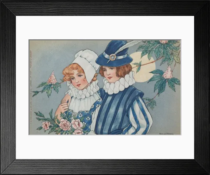 Framed Print : The Blue among the Flowers by Florence Hardy Framed Print : The Blue among the Flowers by Florence Hardy