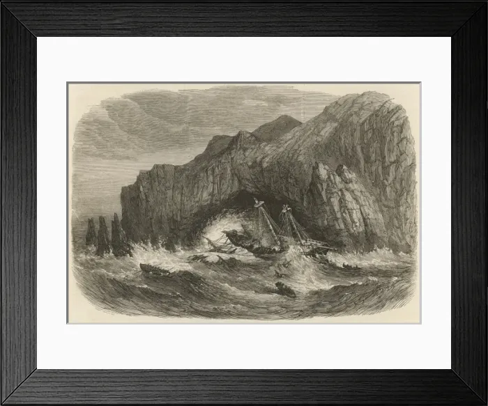 Framed Print : The wreck of the General Grant on the Auckland Islands Framed Print : The wreck of the General Grant on the Auckland Islands