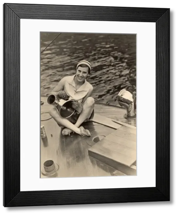 Framed Print : On the deck of the Medusa Framed Print : On the deck of the Medusa
