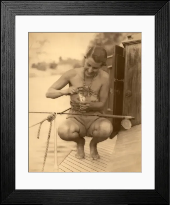 Framed Print : Fishing at Geldeston Framed Print : Fishing at Geldeston