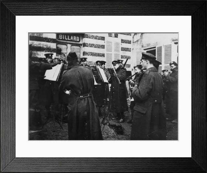 Framed Print : British Military Band 1917 Framed Print : British Military Band 1917